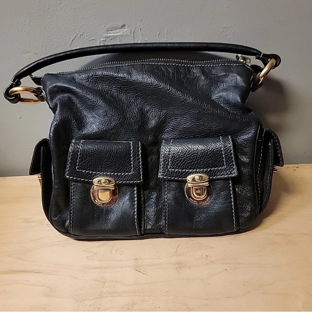Marc Jacobs Multi-pocket Black Leather Bag small size Gilmore Girls